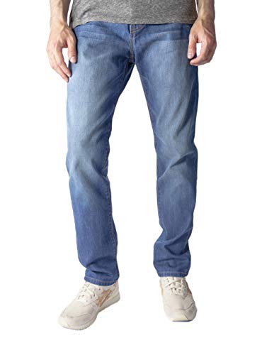 Neo Blue Men's Slim Straight Fade Medium Blue 38x32