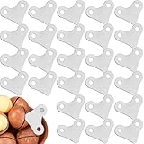 TorSor 50 Pack Pistachios Opener Whole Macadamia Nuts Opener Hazelnuts In shell Openers Key Open and Deshell Tool for Pistachio In Shell Almonds Walnuts Pecans Brazil Nuts Mixed Shelled Protein Snacks