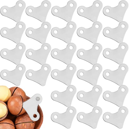 TorSor 50 Pack Pistachios Opener Whole Macadamia Nuts Opener Hazelnuts In shell Openers Key Open and Deshell Tool for Pistachio In Shell Almonds Walnuts Pecans Brazil Nuts Mixed Shelled Protein Snacks