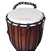 World Rhythm Djembe Drum 30cm (12”) with 7” Synthetic Head – Rope-Tuned Hand-Carved African-Style Drum for Performers, Drum Circles, Schools, Group Workshops #3