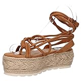 sandalias con plataforma verano mustang Sandalia Mtng MTNG Sandalia 50267 C51455 Join 12B Cuero 36, Mujer, Negro, EU