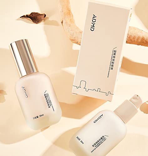 Hydrating Waterproof And Light Long-Lasting Foundation, Admd Foundation, Admd Light Fog Makeup Holding Liquid Foundation, Concealer Foundation Makeup Full Coverage (1# White + 2# Natural) #TOP4