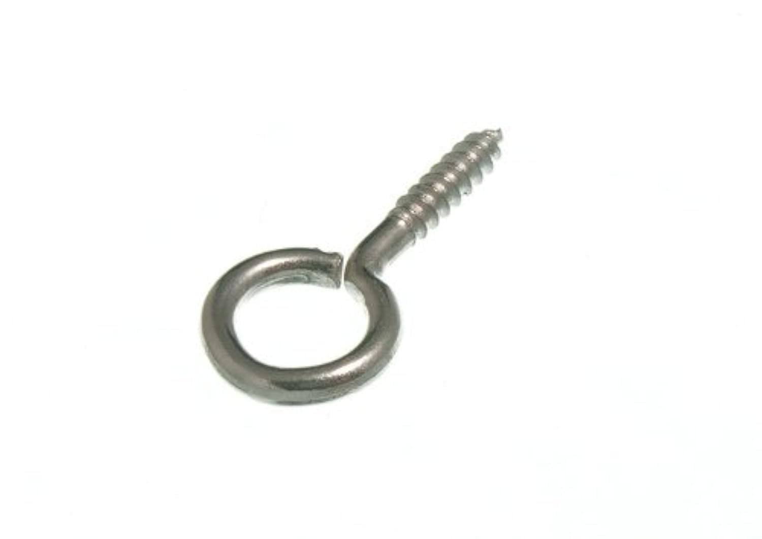 One Stop DIY Lot de 2 000 crochets à vis en acier brillant 23 mm x 2 mm
