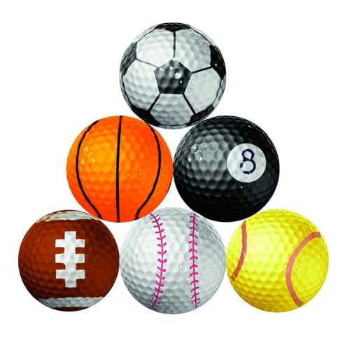 Longridge Sports Balls Golf Balls (Pack of 6)