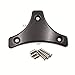 HTTMT MT501-005-BK Adjustable Black Backrest Sissy Bar with Pad Compatible with ALL YEAR Harley Davidson Touring Road King Street Glide (Need Docking Compatible with Install Sold Separately)