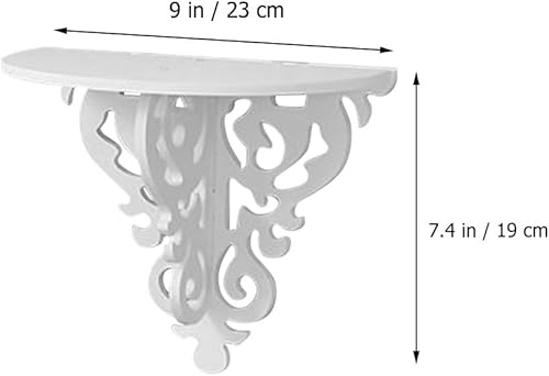 Miniatura 2 de Cabilock Estantes flotantes de pared, 2 soportes para macetas montados en la pared, estantes para colgar en la pared, estantes para macetas de