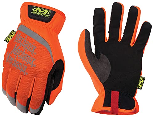 Mechanix Wear: Hi-Viz FastFit Work Gloves - Touch Capable (XX-Large, Hi-viz Orange)
