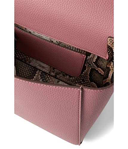 Anne Klein Braided Top Handle Flap Satchel, Vintage Pink #TOP2