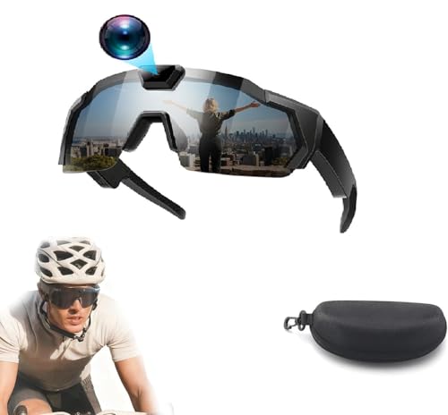 wartleves 4K HD Baseball Glasses with Camera, 2026 Upgrade Smart Video Recording Glasses for Action Sports with 32GB Memory (A 32GB)