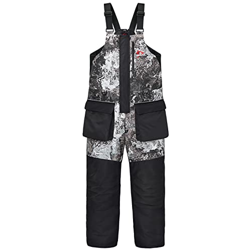 Piscifun Ice Fishing Bibs, Floating Waterproof Insulated Fishing Bib, Veil Camo, S