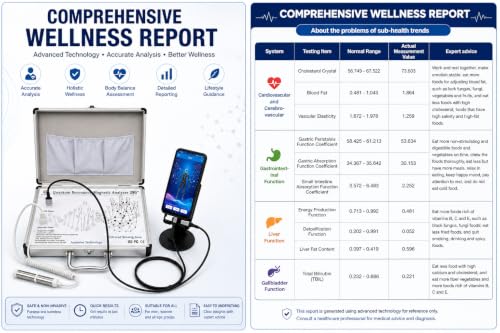Image of 2026 Advanced Version Quantum Resonance Magnetic Analyzer 39 Generation 2 In 1 Android & Windows Machine | Full Body Checkup Quantum Analyzer with Palm & Rod Testing | Laptop & Mobile OTG Compatible | Health Report Analyzer (Android + Windows)