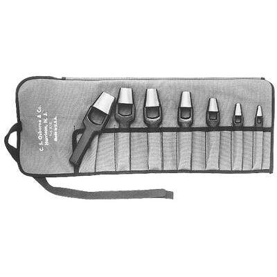 Arch Punch Sets - 7pc. arch punch set w/tool roll 3/16 5/16 7