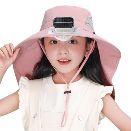 Chapeau de soleil multifonction enfants ventilateur solaire protège le cou en voyage