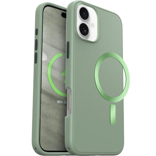 Image of OtterBox iPhone 16 Plus - Symmetry Series Slim MagSafe Case - Sagebrush | 3X Military Drop Protection - Slim - Shockproof - Pocket-Friendly - Raised Edges - Anchor Points - Non-Retail Packaging