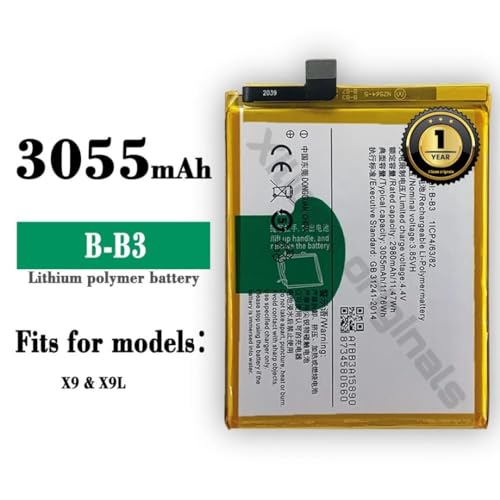 Image of B-B3 Battery for Vivo V5 Plus /1611 / X9 / X9i / X9 Plus Battery with 1 Year Warranty** (D88)