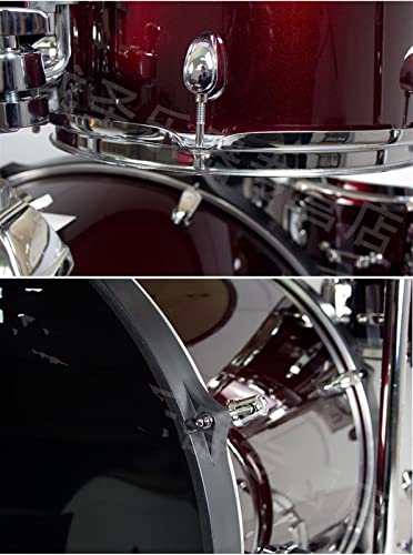 Batteria professionale per principianti con 5 tamburi e 3 piatti per appassionati di percussione