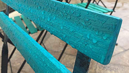 Luminos LUM1103 - CALA SAONA - Holzlasur Außen - Biopolymer-Wasserbasis Lasur für Holz, UV-Schutz und Wetterfest - Blau Cala Saona 1L