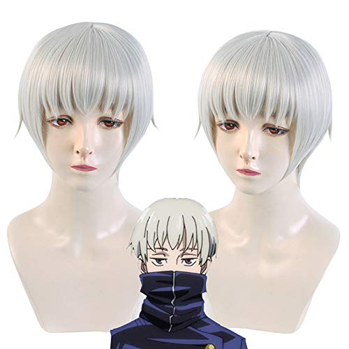 呪術廻戦 コスプレ ウィッグ 狗巻 棘 コスチューム ウィッグネット付き cosplay wig かつら ハロウィン イベント クリスマス 仮装用 変装用 虎杖 悠仁 伏黒 めぐみ 狗巻棘 釘崎 野ばら 五条悟 (狗巻棘)