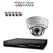 Produktbild hiwatch von HIKVISION 4 MP IP Sicherheit Kamera System mit 8 CH Poe HD NVR und 6 x 4 Megapixel 2688 x 1520 Wetterfest CCTV Vandal Proof Dome Kamera, Power Over Ethernet Kit