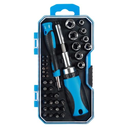 Magnetic Screwdriver Set | Multifunctional with Storage Case | Flathead Phillips Hex Screwdriver | for Home Garage Mechanic Auto