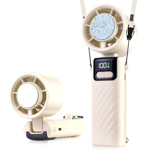 Ventilateur portable pour voyage et camping QHQQXN rechargeable à flux turbo 100 vitesses