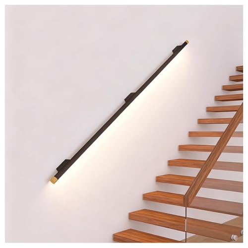 Éclairage mural d'escalier DEL en aluminium noir haut de gamme - 6