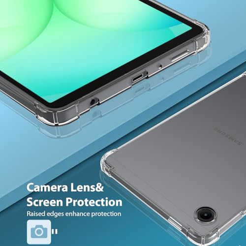 Zeking Capa para Samsung Galaxy Tab A11 (X130/X135), capa traseira de TPU transparente flexível e ultra transparente para Galaxy Tab A11 8,7 polegadas