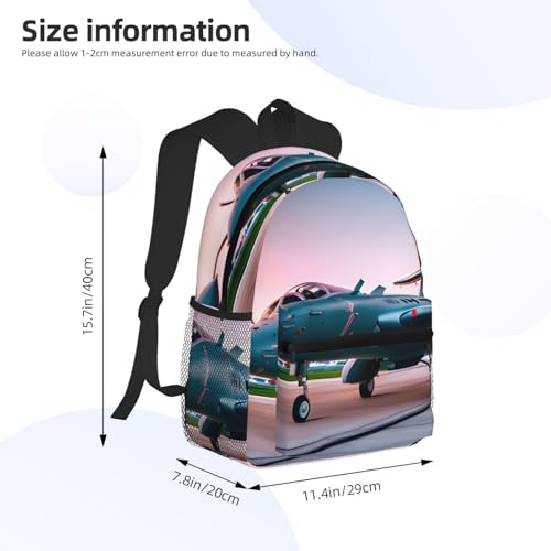 BREAUX Aircraft Print Lightweight And Comfortable Duffel Bag, Casual Daypack, Multipurpose Backpack4