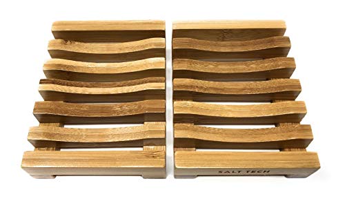 Salt Tech Classic Bamboo Soap Dish (2pc)