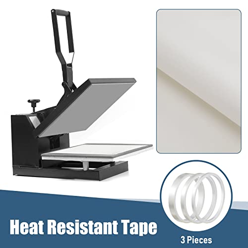 13 Pieces Heat Press Pillow Bundle Tools Kit, Include 4 Heat Pressing Transfer Pillow Mat, 6 Heat Transfer Sheet And 3 Heat Resistant Tape For Screen Print, Heat Press Printing Projects (White) #TOP3