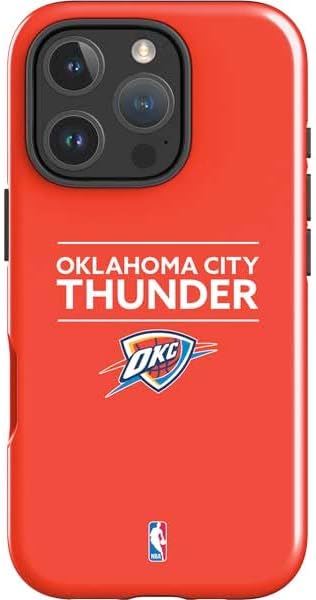 Skinit Impact Phone Case Compatible with iPhone 16 Pro Max - Officially Licensed NBA OKC Thunder Split Design