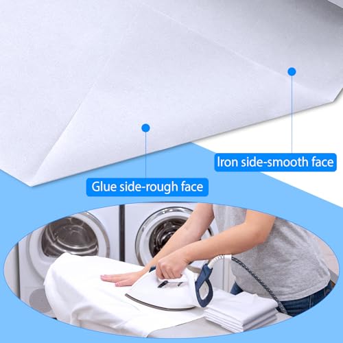 Miniatura 3 de Foyiolru Tela Entretela Para Planchar 300 X 100 Cm Entretela Termoadhesiva Blanco Entretela De Costura Para Reforzar Los Pliegues De La Ropa A Mano Se Puede Cortar