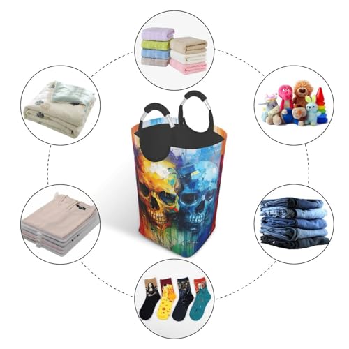 Panier à linge pliable 50L pour optimiser l'espace de la chambre - 6