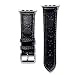 The ONE 38 Compatible Apple Watch Straps 38mm (fit for 40mm), Luxury Fashion PU Leather Classic Wrist Bands for Women and Men, Replacement for 38/40MM Apple Watch Series 4 3 2 1 (Black)
