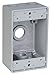 Red Dot IH4-1-LM Device Outlet Box, 1 Gang, 4 Hub, 2-13/16-Inch Width by 2-Inch Depth by 4-9/16-Inch Height, Silver
