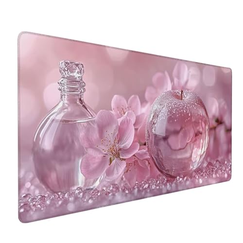 Tapis de souris gamer grande taille 1200x600x3mm rose, une idée cadeau pour ordinateur