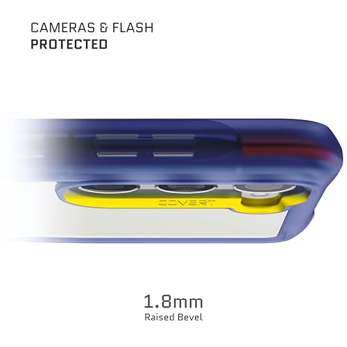 Image of Ghostek Covert Galaxy S23 Plus Case Clear with Military Grade Shockproof Protection, Non-Slip Grip, Protective Silicone Phone Cover Designed for 2023 Galaxy S23+ (6.6 inch) (Blue)