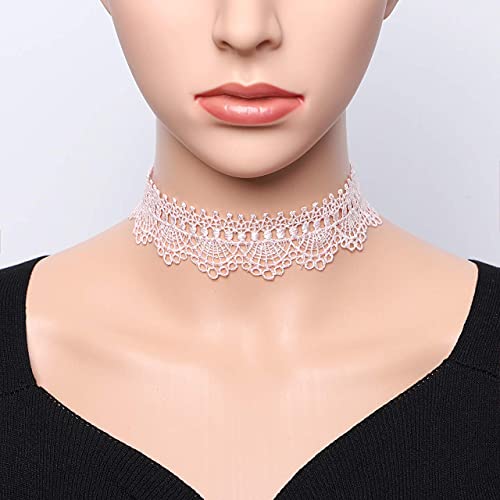 Manfnee Choker Necklace Set Gothic Choker Tattoo Vevelt Classical Choker for Women.3