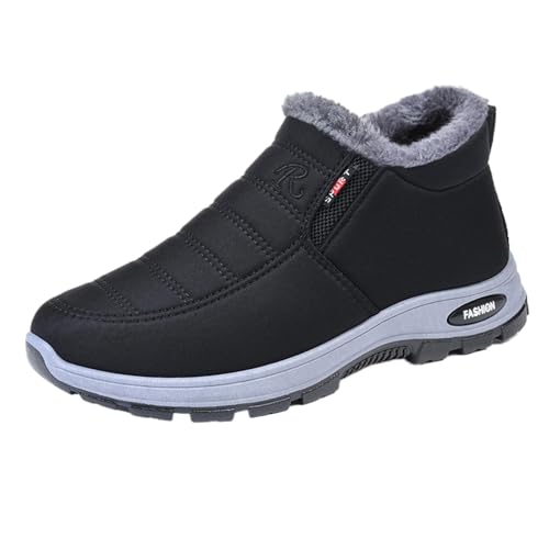 Snow Boots for Women Snow Shoes for Women Waterproof Non Slip Fur Lined Mid Top Sneakers Warm Winter Outdoor Booties Barefoot Shoes Comfortable Walking Shoe Lightweight Breathable 2025 Fashion