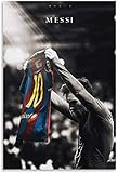  MKAN Póster De Messi FC Barcelona, ​​Pintura Decorativa, Lienzo, Arte De Pared, Carteles para Sala De Estar, Pintura para Dormitorio, 50X70Cm