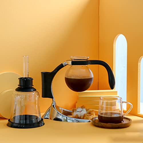 LXX Siphon-Kaffeemaschine im japanischen Stil, Vakuum-Glas-Siphon-Topf, Perkolatoren, 3 Tassen, Glas-Tischplatte, Siphon… – Bild 8