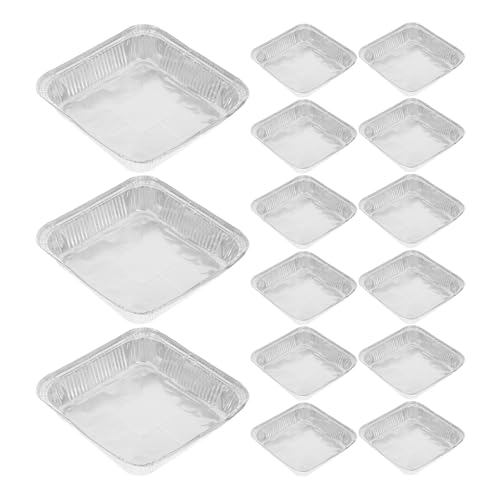 GLSTOY Moldes Desechables de y Uso Versátil 30 para Hornear Pasteles Cuadrados 8x8 Distribución Uniforme de Calor para Cocina y Fines Comerciales
