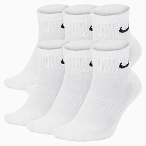 NIKE 6 X Sport Freizeit Socken Strümpfe 2X3er Pack SX7667, Farbe:Weiß, Größe:M = 38-42