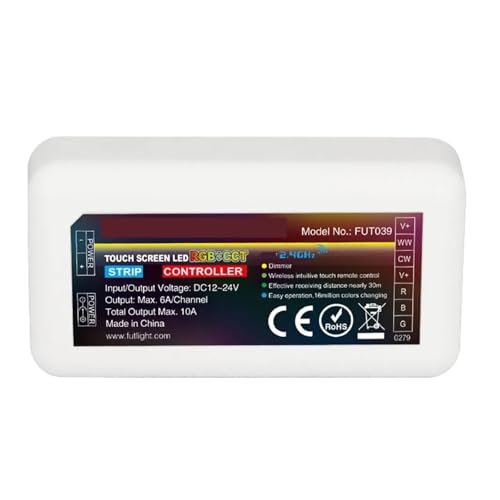Variateur LED FUT039 haut de gamme pour ruban RGB+CCT et gestion d'ambiance