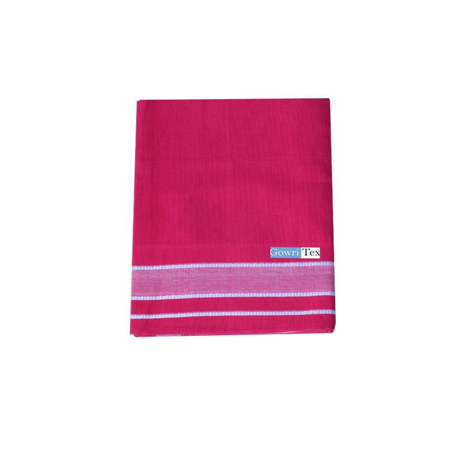 gowri tex Men's Kerala Style Cotton Dhoti with border/Length- 2.0mtr (Pack Of 1)-picture-39