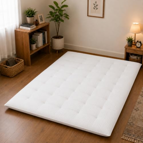 Image of Sleepy Bunny Cotton Mattress Single Bed | Gadda Single Bed for Floor | Comfortable Bad Gadda for Daily Use | Gadi for Home, Hostel, PG & Guests