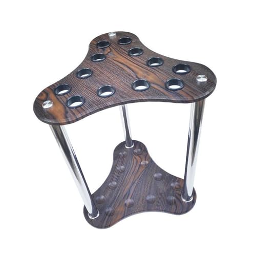 Yiju Vertical Pool Cue Storage Rack for Billiards Sticks, Triangle 12 Hole