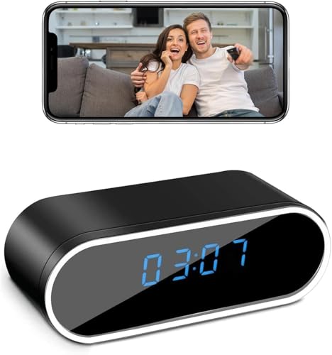 #rémunéré #Amazon<br>Caméra Espion WiFi 5G Mini Camera Cachée sans Fil Micro Camera Espion 150° Réveil 1080P HD Distance a Discrete Détection de Mouvement/Vision Nocturne Caméra de Surveillance