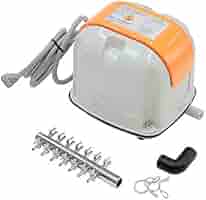 E◆安永 AP-40P エアーポンプ 40L/分 6分岐付 アクアリウム 浄化槽 pump_ap-40p6way