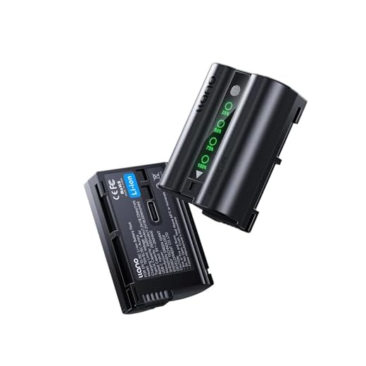 llano 2-Pack 2600mAh Aurora USB-C EN-EL15C Battery for Nikon Z8, ZR, Zf, Z6III, D850, Z7II, Z6II, Z7, Z6, D7500, D750, Z5, D7200, D7100, D810 Cameras, Instant Power Display, Fully decoded